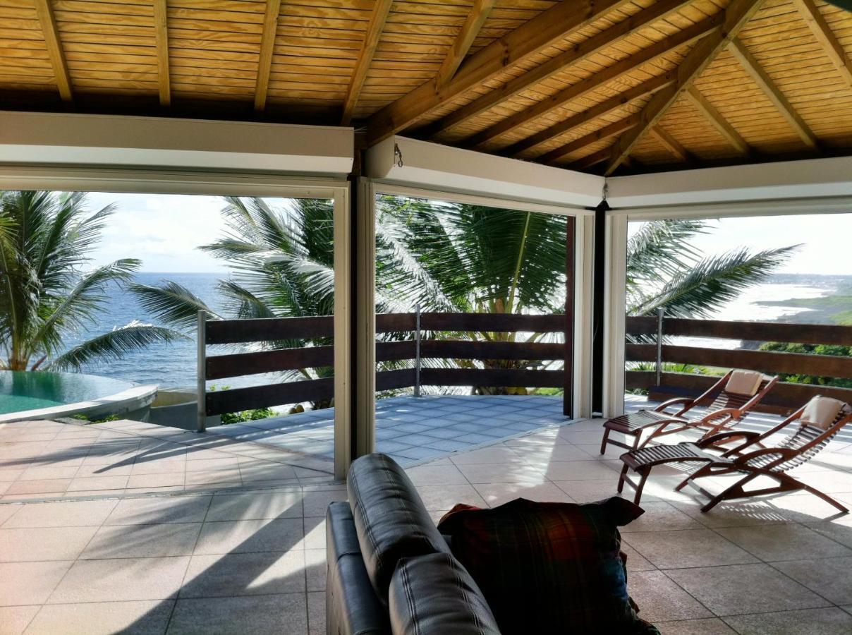 Wild Paradise: Villa vue mer piscine à débordement Le Moule Buitenkant foto